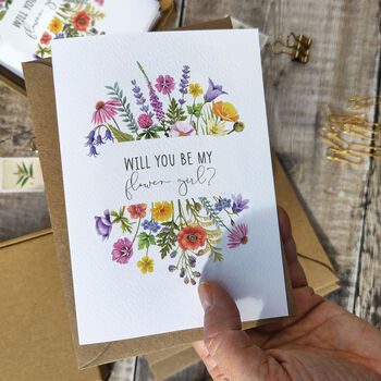 Colourful Flowers Will You Be My Bridesmaid Card, 5 of 7