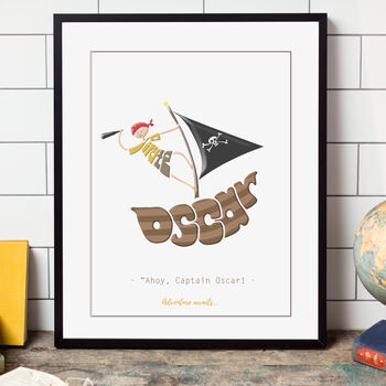 Personalised Pirate Print, 2 of 6