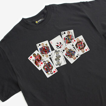 England Scattered Playing Cards T Shirt, 3 of 4