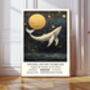 Natural History Museum Midnight Whale Art Print, thumbnail 1 of 4