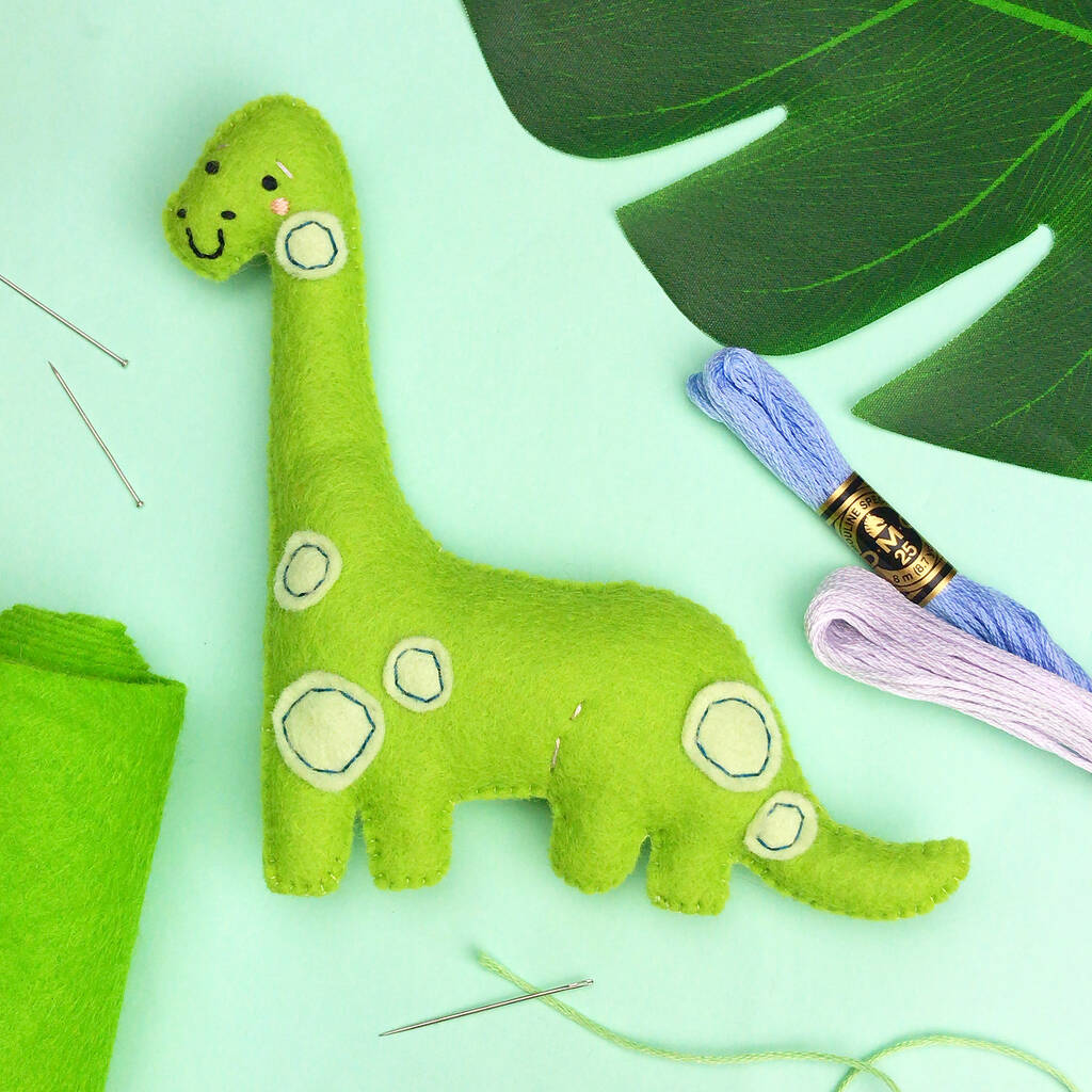 Digby The Diplodocus Felt Sewing Kit, 1 of 5