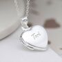 Personalised Heart Locket In Sterling Silver, thumbnail 1 of 12