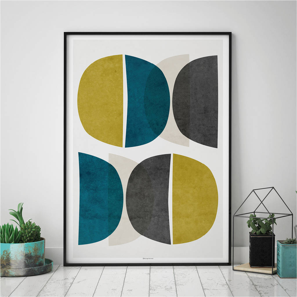 Set Of Three Colourful Abstract Art Prints By Bronagh Kennedy - Art