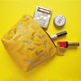 Animal Embroidered Lambs Leather Zipped Make Up Bag, thumbnail 1 of 7
