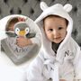 Personalised White Gown And Penguin Comforter Gift Set, thumbnail 1 of 11