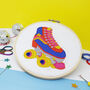 'Rollerskate' Large Embroidery Craft Kit, thumbnail 1 of 3