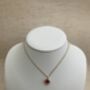 Red Clover Pendant Necklace, thumbnail 3 of 6