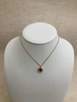 Red Clover Pendant Necklace, 3 of 6