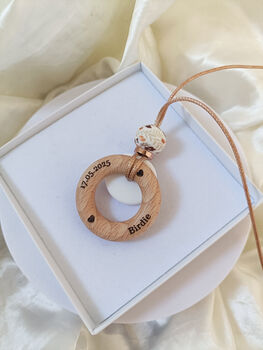 Autumn Floral Breastfeeding Pendant, 2 of 6