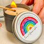 Personalised Teacher’s Gift Rainbow Candle, thumbnail 1 of 2