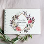 Personalised Peony Frame Wedding Guest Book, thumbnail 1 of 6