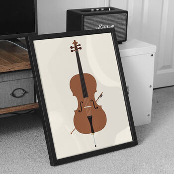 Cello Print | Cellist Instrument Poster, 4 of 8