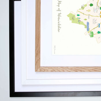 Map Of Warwickshire Art Print, 5 of 5