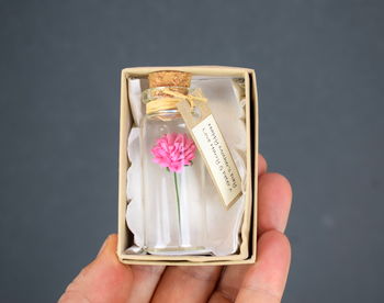 Tiny Personalised Chrysanthemum Flower In A Bottle, 2 of 7