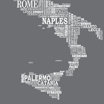 Standard Italy Map, 2 of 3