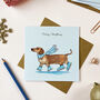 Festive Dachshund/Sausage Dog Christmas Card, thumbnail 1 of 2