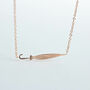 Protective Umbrella Rose Gold Plated Necklace, thumbnail 3 of 5