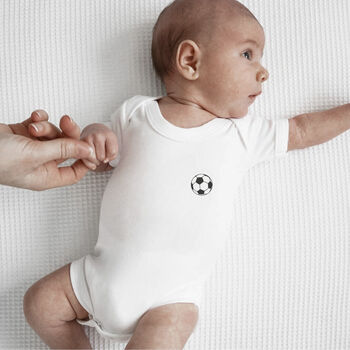 Personalised Football Baby Vest, 2 of 2