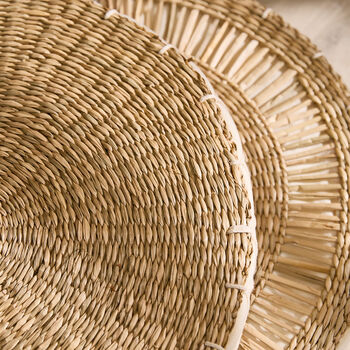 Manari Woven Round Floor Cushion, 4 of 6