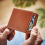 Dad Leather Wallet In Personalised Wooden Gift Box, thumbnail 9 of 9