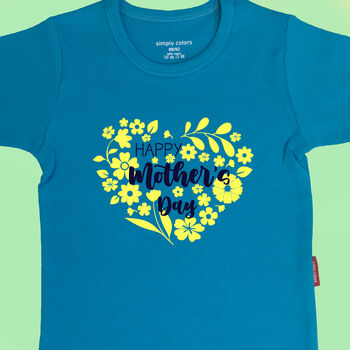 Personalised Happy Mother's Day Flower Babygrow/T Shirt, 2 of 8