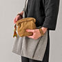 Fairtrade Cotton Frame Lined Makeup Bag Recycled Sari, thumbnail 5 of 5