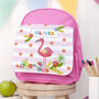 Personalised Girl's Flamingo Rucksack, thumbnail 1 of 10