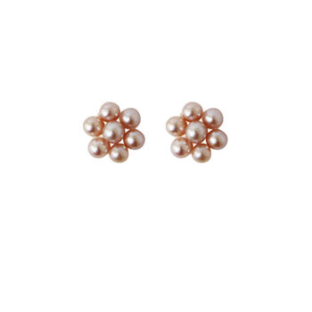 Pearl Flower Stud Earrings, 11 of 12