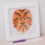 Mandala Lion Diamond Painting Kit 23cm, thumbnail 1 of 3