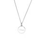 Gold Or Silver Small Round Engraved Disc Necklace, thumbnail 4 of 12