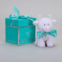 Personalised Mini Baby Pink Collectible Highland Cow Soft Toy, Gift Boxed, thumbnail 1 of 11