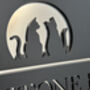 Personalised Cat Design House Acrylic Number Sign, thumbnail 5 of 6