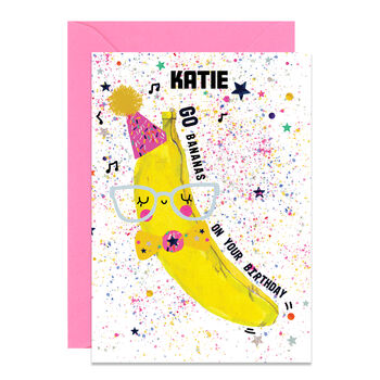 Personalised Go Bananas Card, 2 of 3