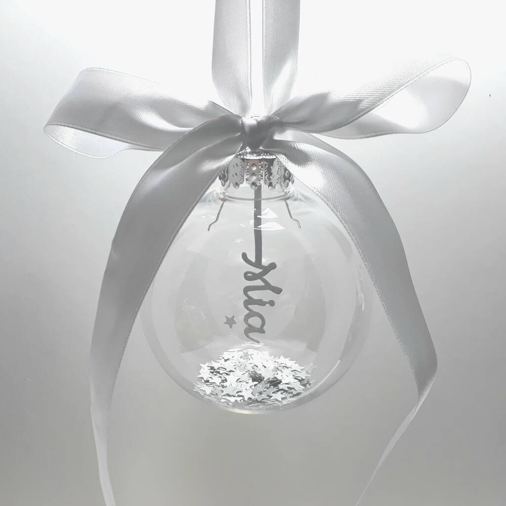 personalised papercut name bauble by studio charley ...