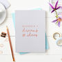 Personalised Dreams And Ideas Foiled Notebook, thumbnail 1 of 8