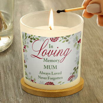 Personalised In Loving Memory Scented Jar Candle, 2 of 4