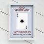 Personalised Ace Playing Card Glass Printed Frame, thumbnail 1 of 2
