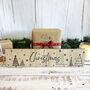 Personalised Small Oak Christmas Family Sign Decoration Gift, thumbnail 6 of 7