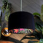 Onyx Botanical Garden Lampshade In Black, thumbnail 3 of 10