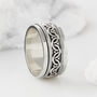Celtic Bravery Silver Spinning Ring, thumbnail 1 of 7