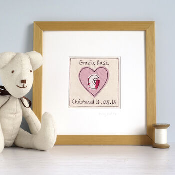 Personalised New Baby Or Christening Card For Girls, 4 of 12