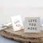 Personalised Cufflinks. Valentines Gift For Him, thumbnail 4 of 11