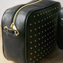 Studded Cross Body Box Leather Personalised Handbag, thumbnail 6 of 12