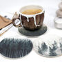 Pack Of Four Forest Ceramic Coasters, thumbnail 1 of 4