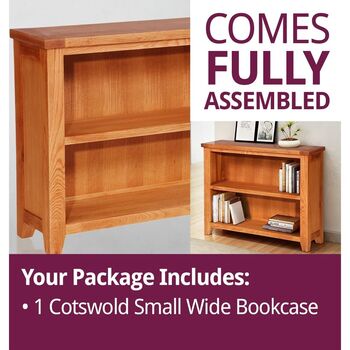 80cm H X 100cm W Solid Wood Standard Bookcase, 4 of 5