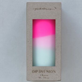 Dip Dye Neon Pillar Candle, 5 of 5