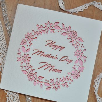 Laser Cut Mother's Day Card, 2 of 4
