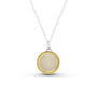 Small Round Crystal Pool Silver Pendant, thumbnail 1 of 6