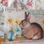 Easter Bunny Fabric Postcard Lavender Bag, thumbnail 3 of 6