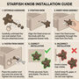 Vintage Brass Star Fish Drawer Knob, thumbnail 3 of 8
